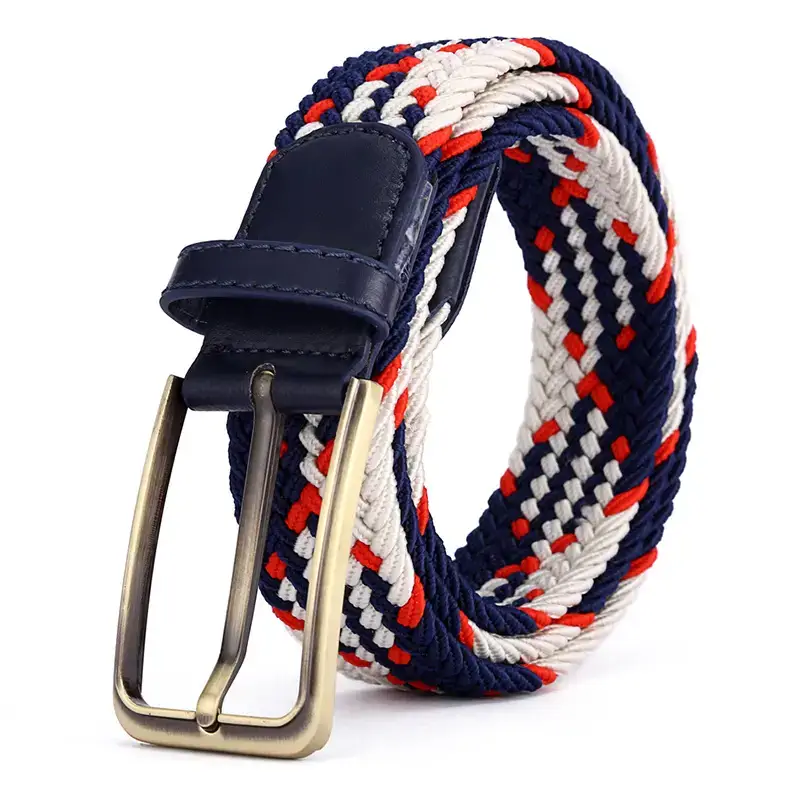 Brown Rectangular Alloy Buckle Belt for Men Women - Image 17