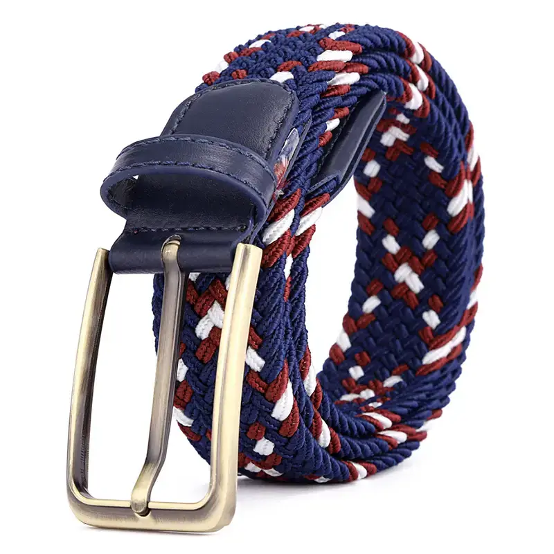 Brown Rectangular Alloy Buckle Belt for Men Women - Image 18