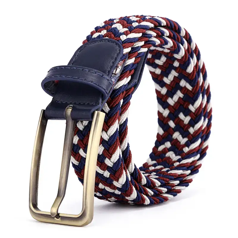 Brown Rectangular Alloy Buckle Belt for Men Women - Image 20