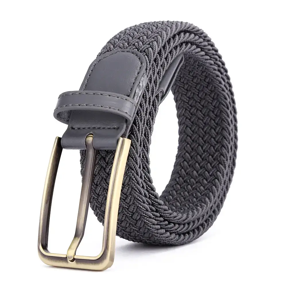Brown Rectangular Alloy Buckle Belt for Men Women - Image 23