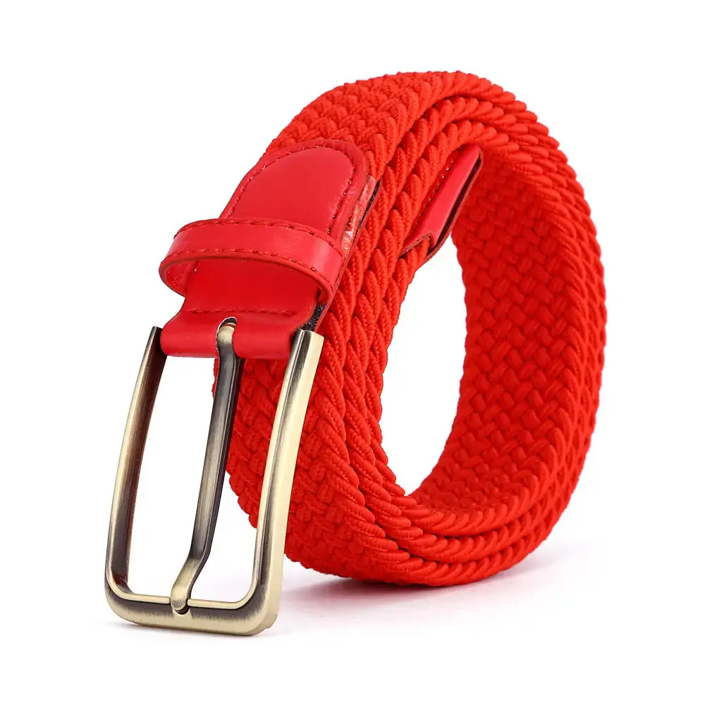 Brown Rectangular Alloy Buckle Belt for Men Women - Image 27