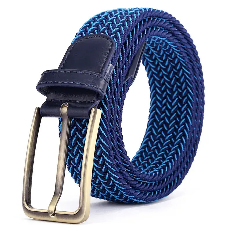 Brown Rectangular Alloy Buckle Belt for Men Women - Image 4