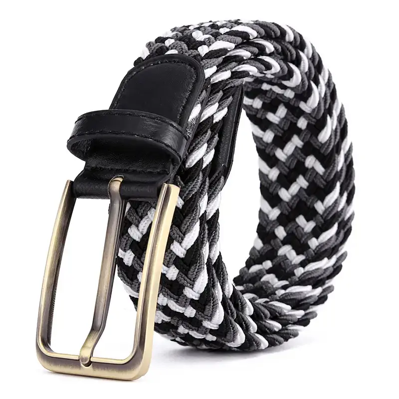 Brown Rectangular Alloy Buckle Belt for Men Women - Image 6