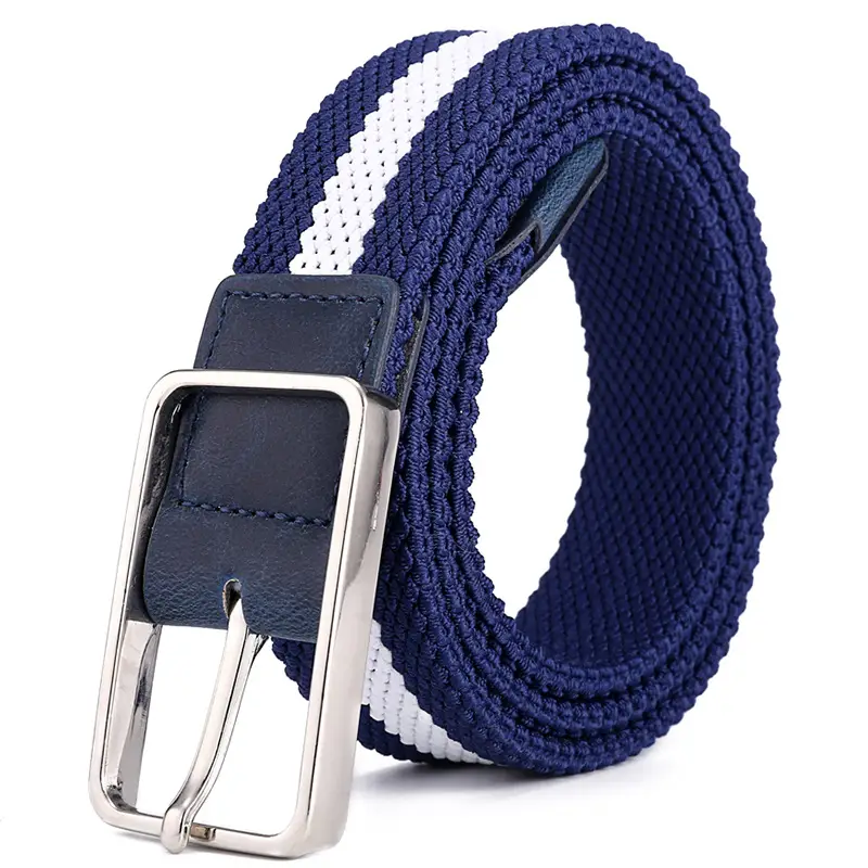 Brown Braided Elastic Belt for Men Women - Image 9
