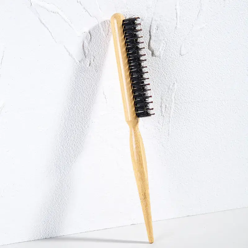 Wooden Hair Comb with Pointed Tail for Makeup & Shaving - Image 2