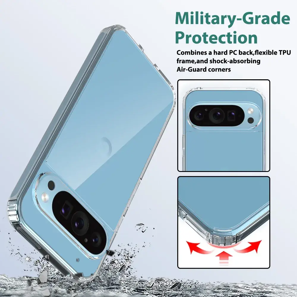 Google Pixel10 Pro Fold Clear Acrylic Phone Case Anti-Yellow Anti-Drop - Image 5