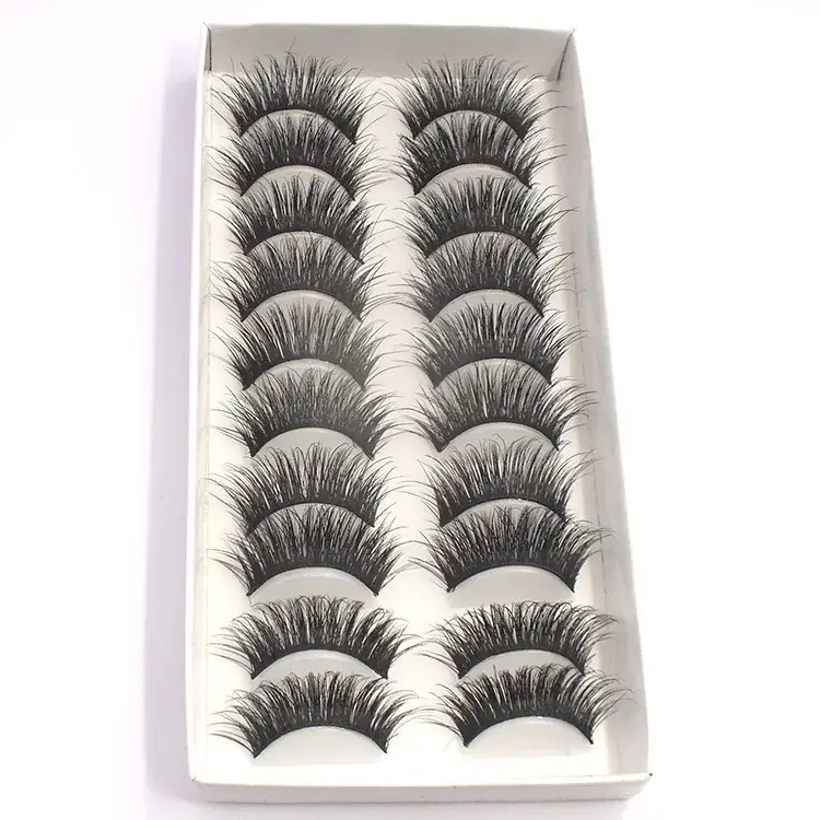 False Eyelashes G20 10 Pairs Thick Cross Border Wholesale