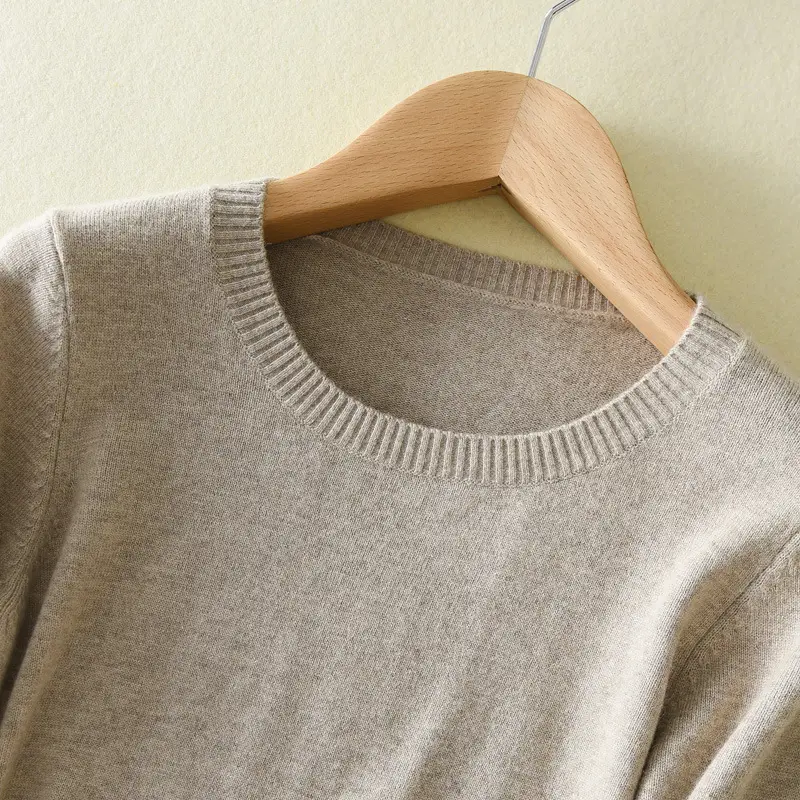 Women Knitted Sweater Solid Color Slim Fit - Image 22