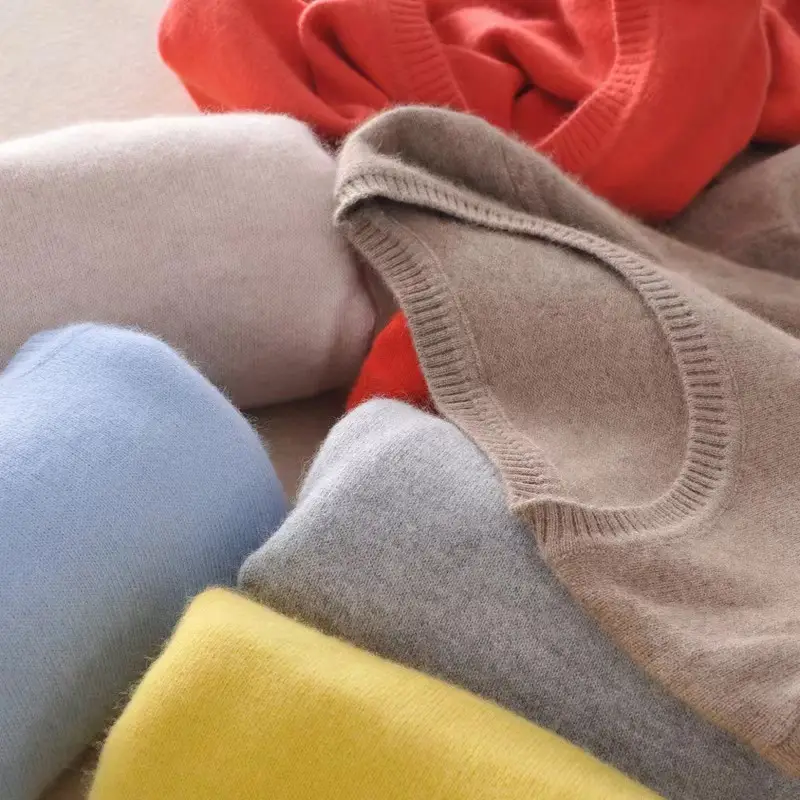 Women Knitted Sweater Solid Color Slim Fit - Image 23
