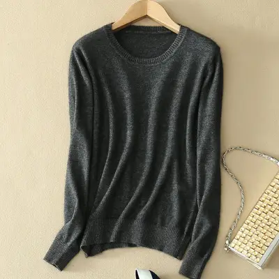 Women Knitted Sweater Solid Color Slim Fit - Image 12