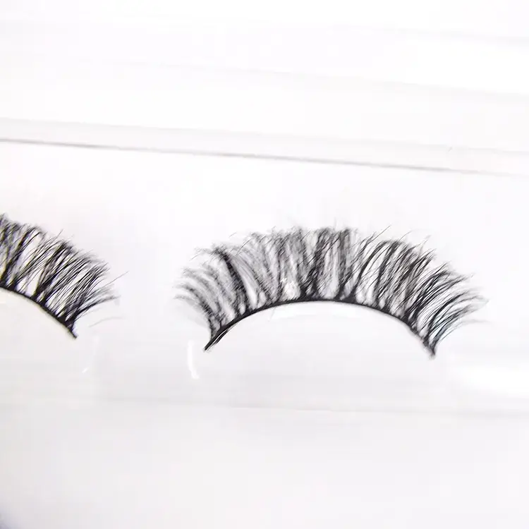 False Eyelashes Horse Hair Black Stem - Image 4