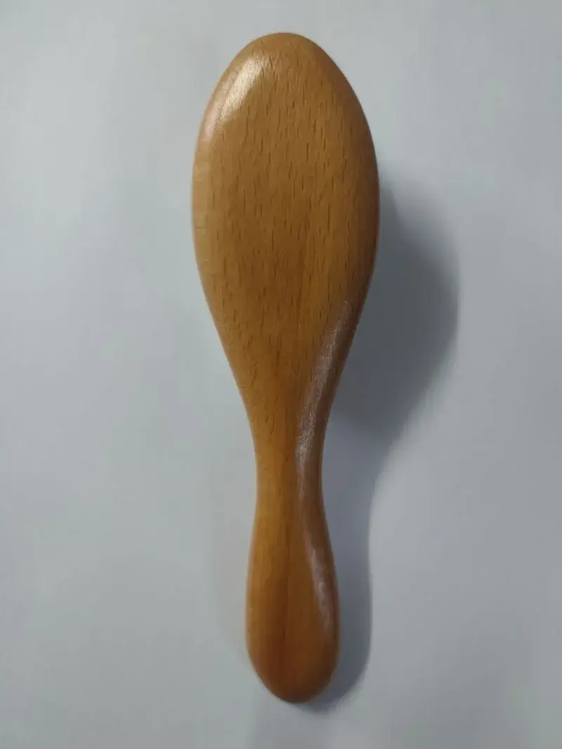 Baby Goat Wool Hair Comb Wooden Handle