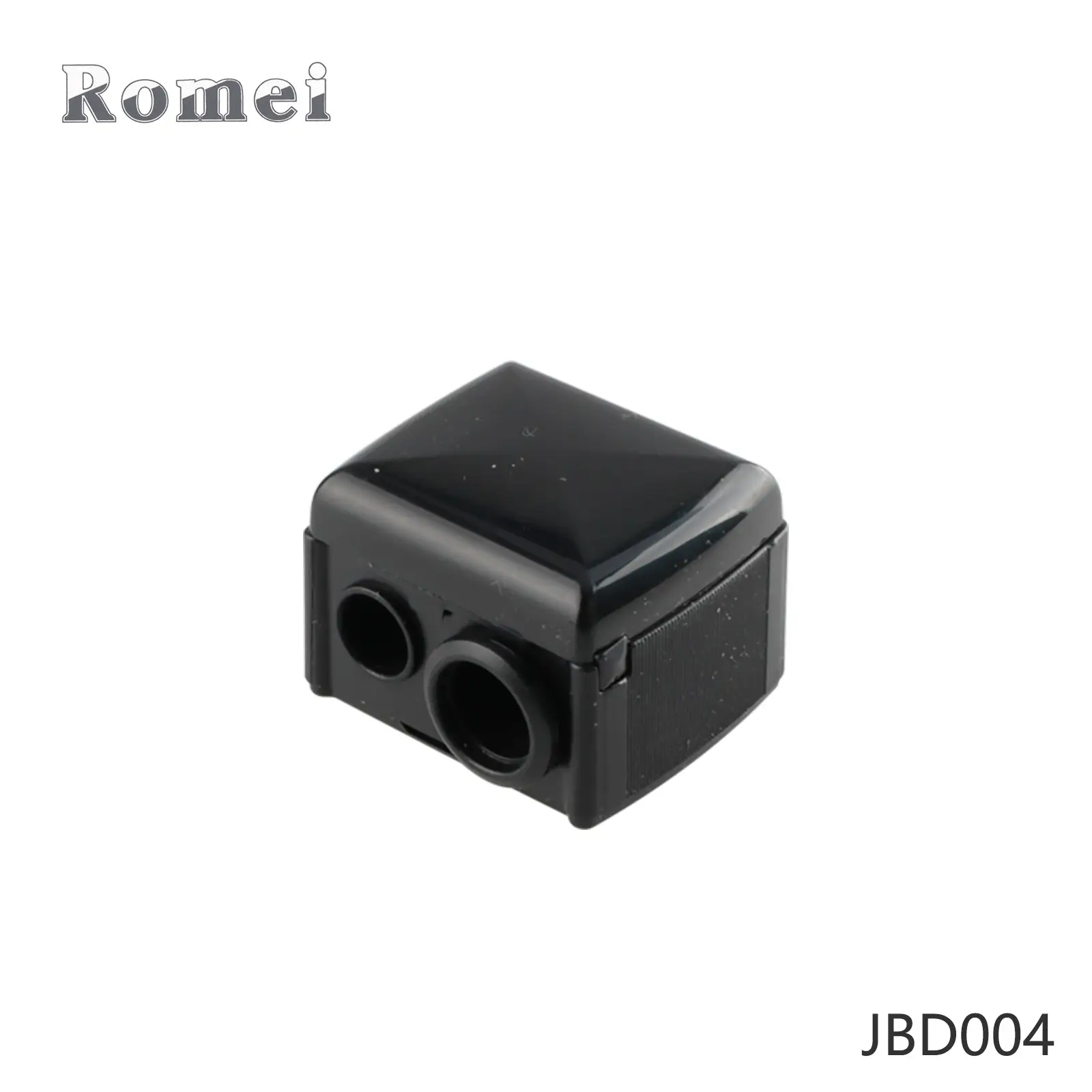 Romei Double Hole Pencil Sharpener Black - Image 2