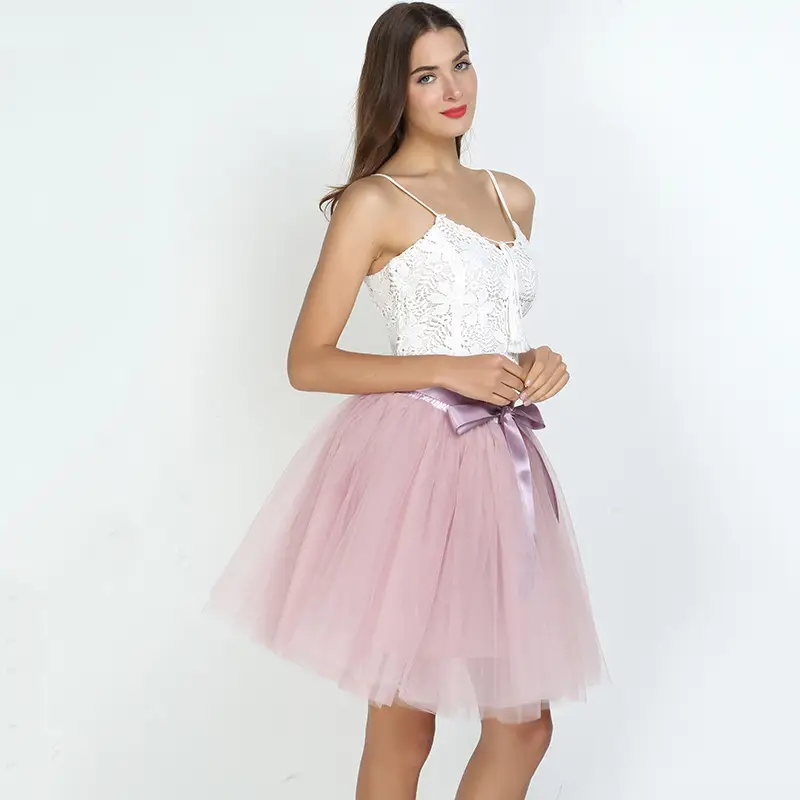 Cross-Border Women's Turquoise Tulle Skirt with Lace Top - Image 10
