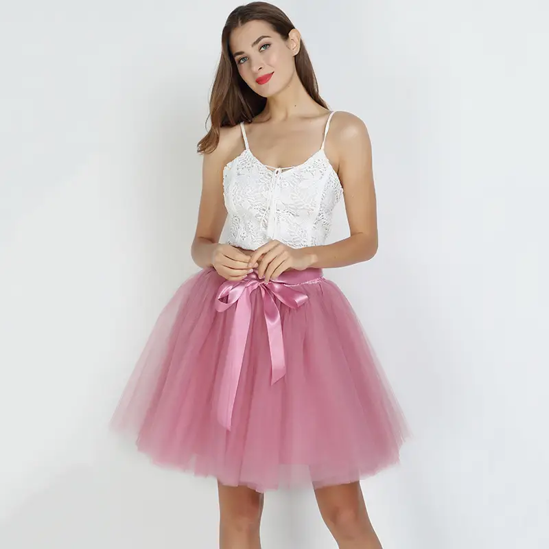 Cross-Border Women's Turquoise Tulle Skirt with Lace Top - Image 4
