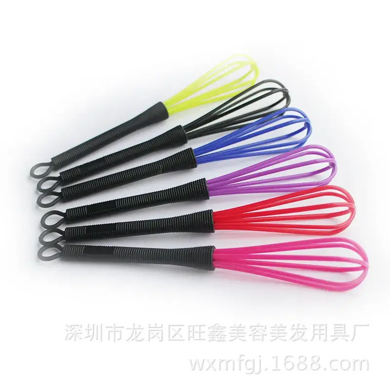 Colorful Egg Beater & Hair Dye Mixer Set