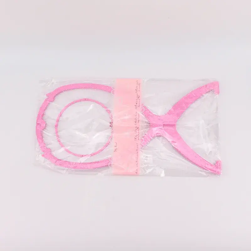 Pink Wig Head Cover Rack for Real Hair Display