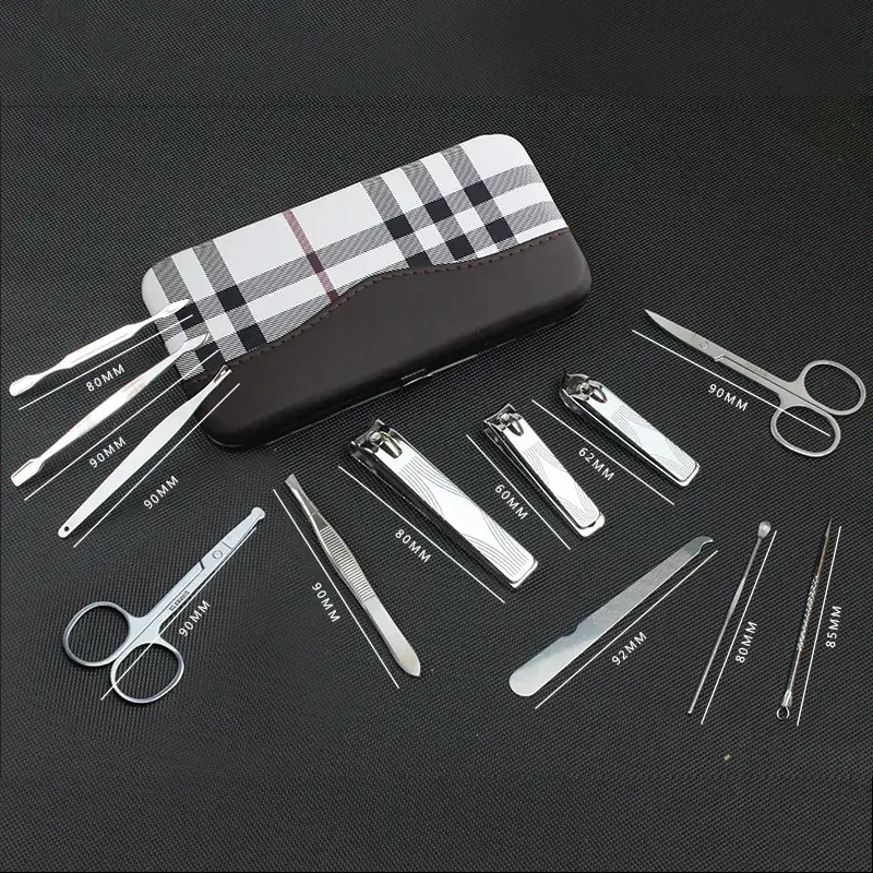 Nail Clippers & Scissors Set 12 Pcs Stainless Steel - Image 6