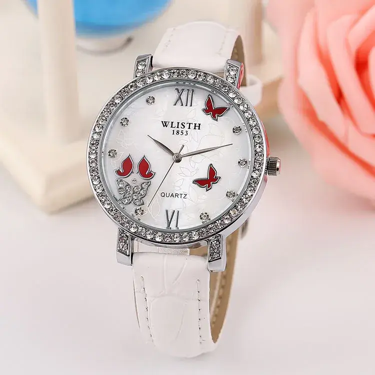 Red butterfly white belt 4#