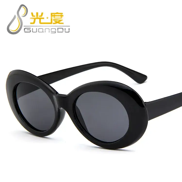 Korean Oval Sunglasses Alien Star Design - Image 4