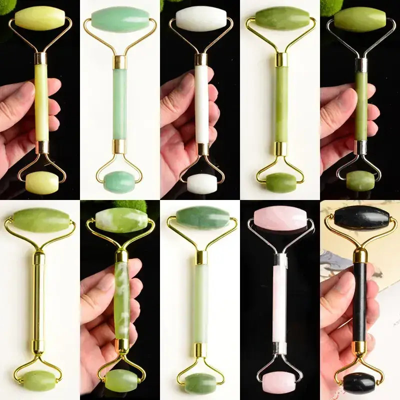 Jade Double Head Massage Roller with Sound Canceling Bracket - Image 15