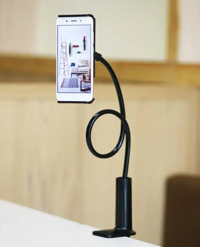 Universal Mobile Phone Bracket for Bedside Learning Table