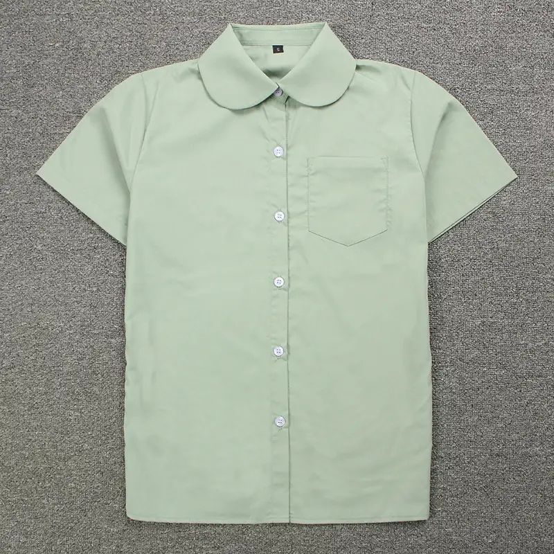 Japanese School Uniform White Short Sleeve Shirt with Bow Tie