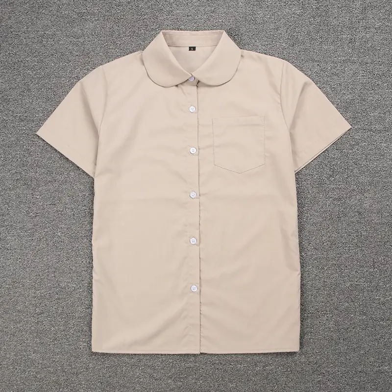 Japanese School Uniform White Short Sleeve Shirt with Bow Tie