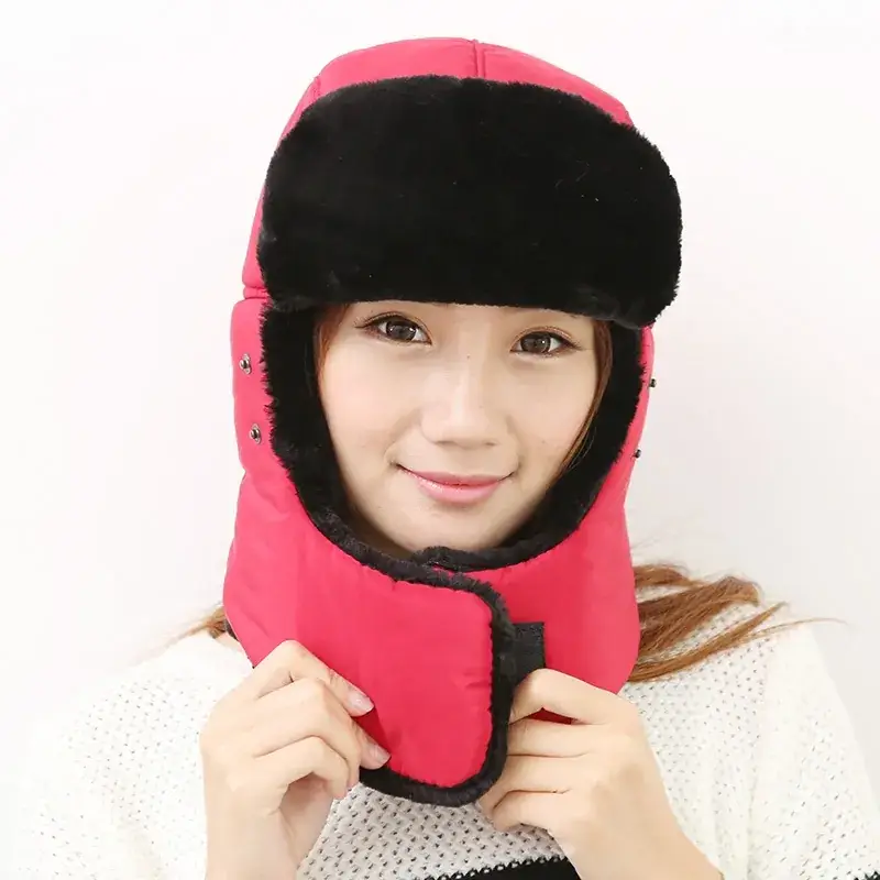 Pink Korean Style Winter Hat for Men Women - Image 7