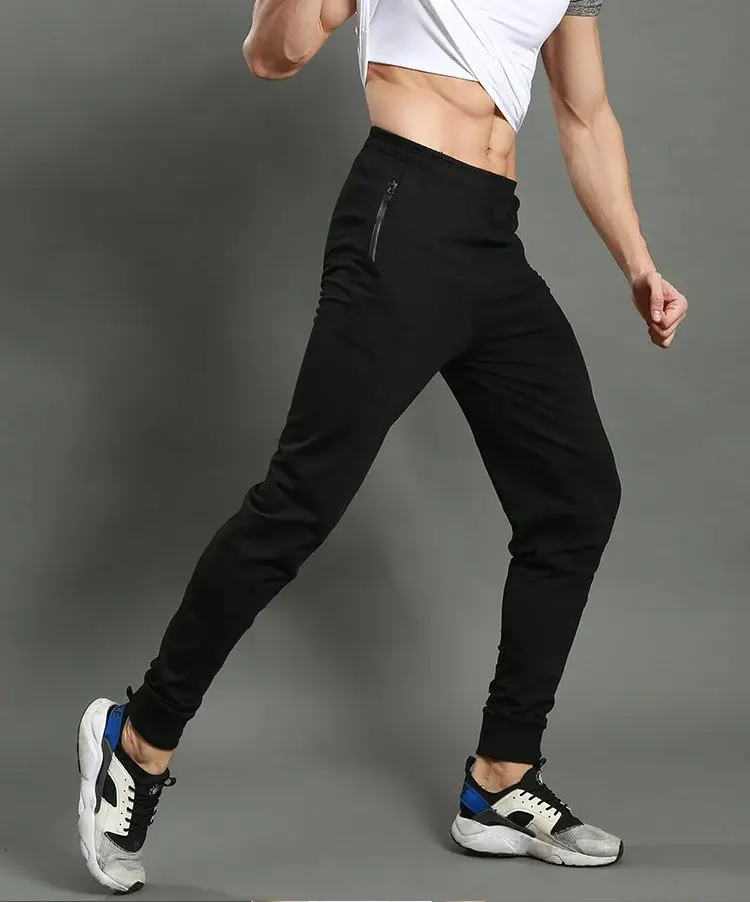 Men's Black Slim Fit Sweatpants Casual Running Pants — feature 15
