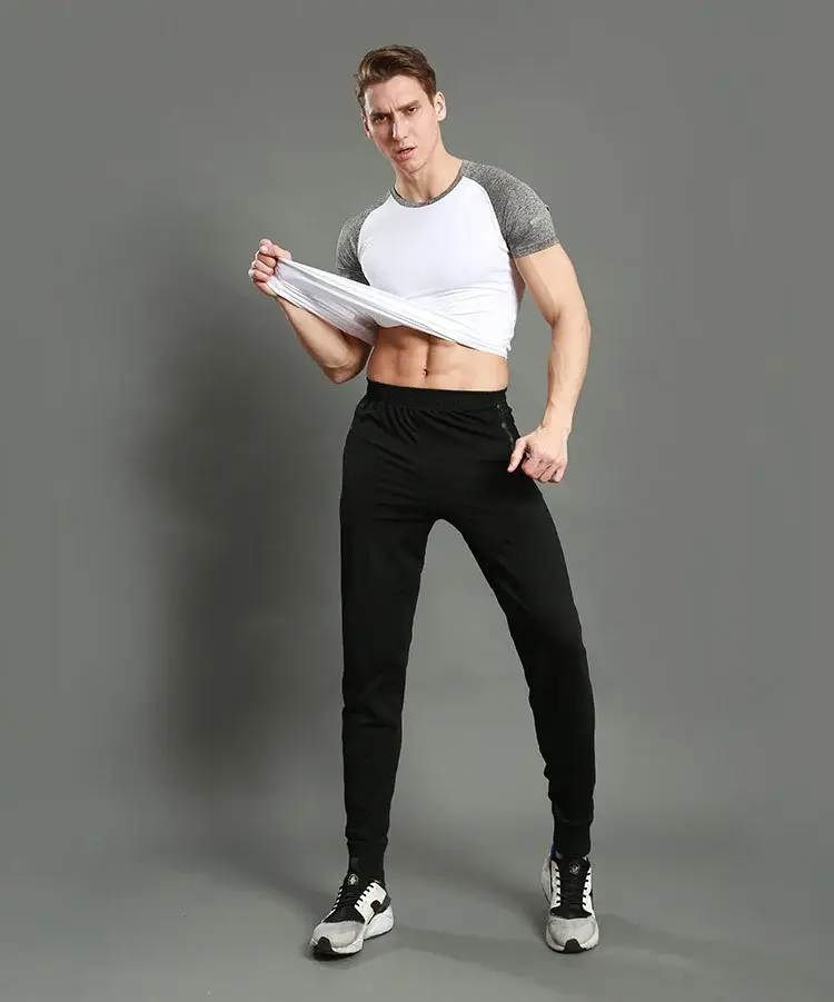 Men's Black Slim Fit Sweatpants Casual Running Pants — feature 22
