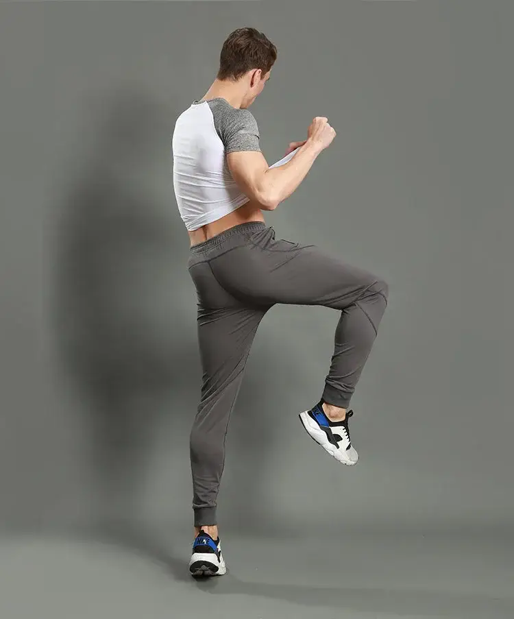 Men's Black Slim Fit Sweatpants Casual Running Pants — feature 25