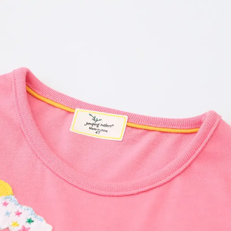 Pink T-Shirt Blue Tulle Skirt Set for Girls - Image 5