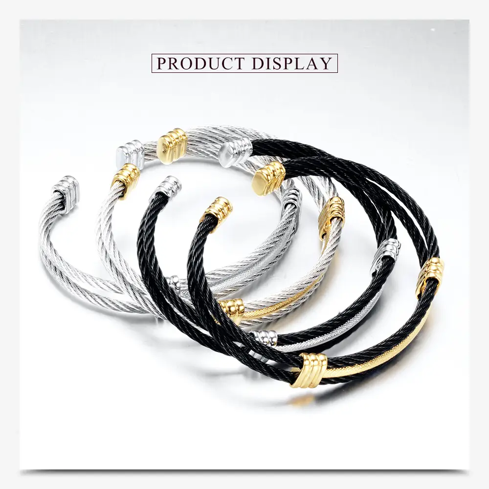 10mm Stainless Steel Braided Bracelet for Men Women — feature 3