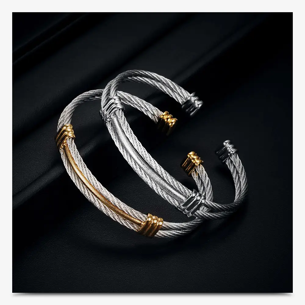 10mm Stainless Steel Braided Bracelet for Men Women — feature 6