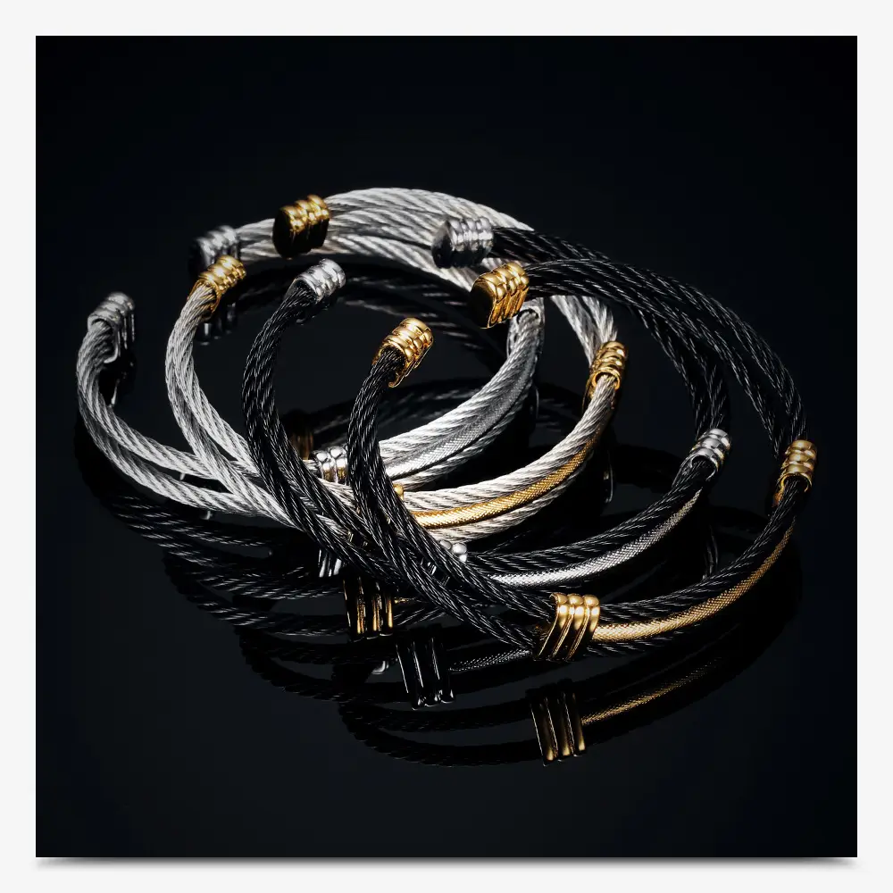 10mm Stainless Steel Braided Bracelet for Men Women — feature 8