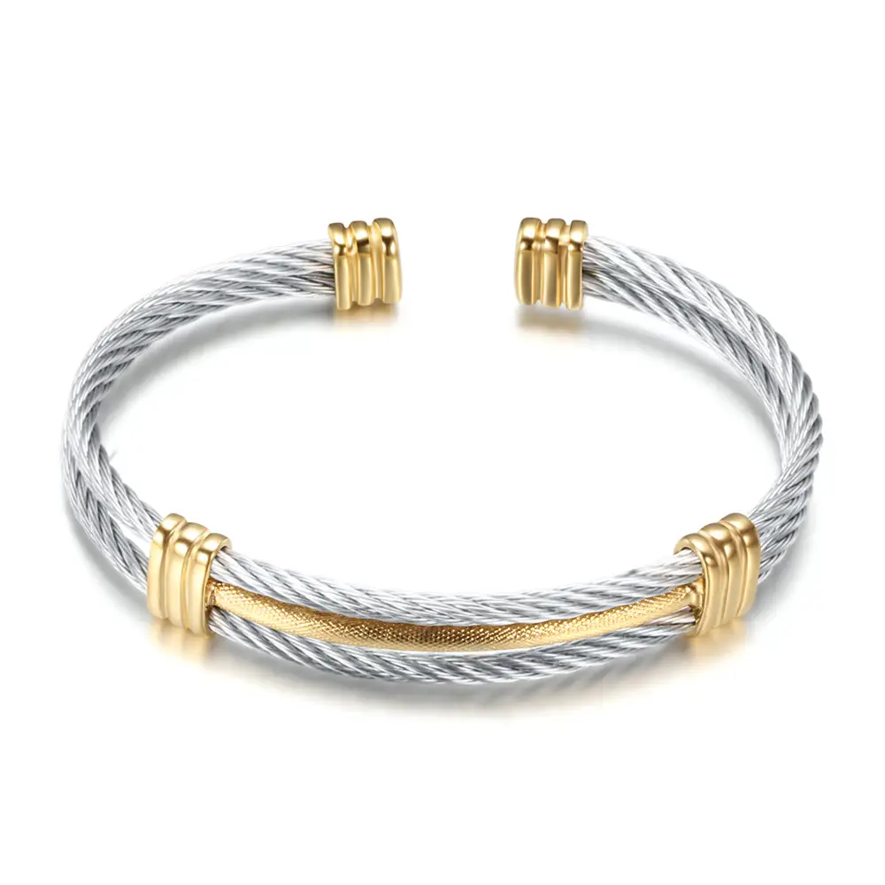 10mm Stainless Steel Braided Bracelet for Men Women