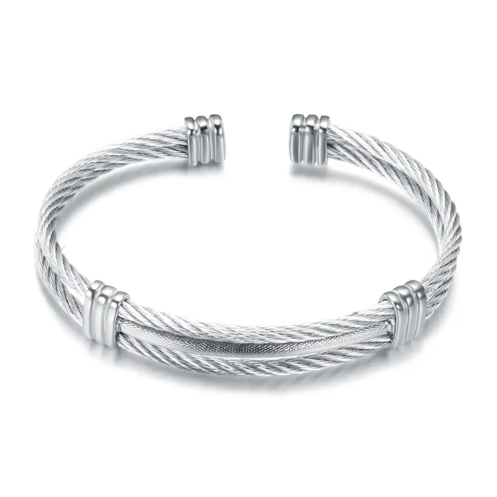 10mm Stainless Steel Braided Bracelet for Men Women