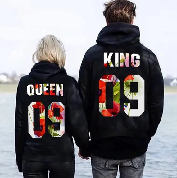 King 09 Printed Hooded Sweatshirt Black
