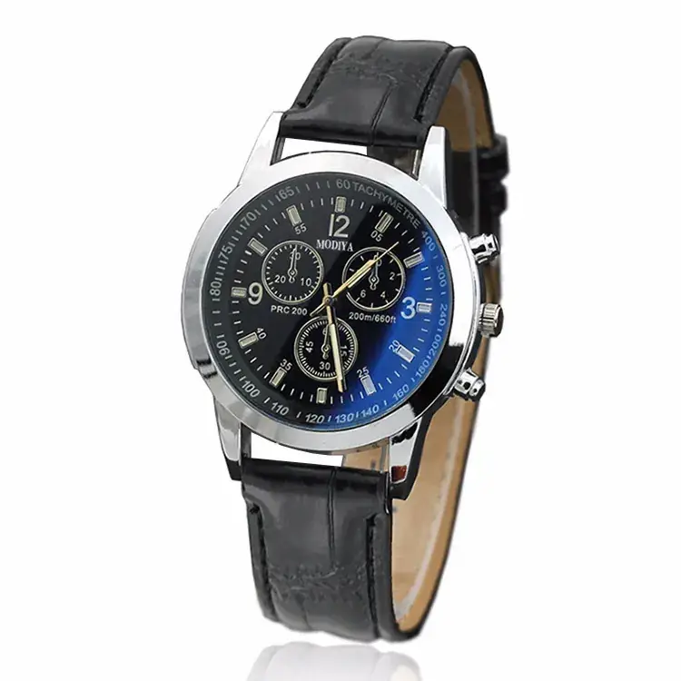 Blue Light Glass Watch for Men Women Micro Business Gift