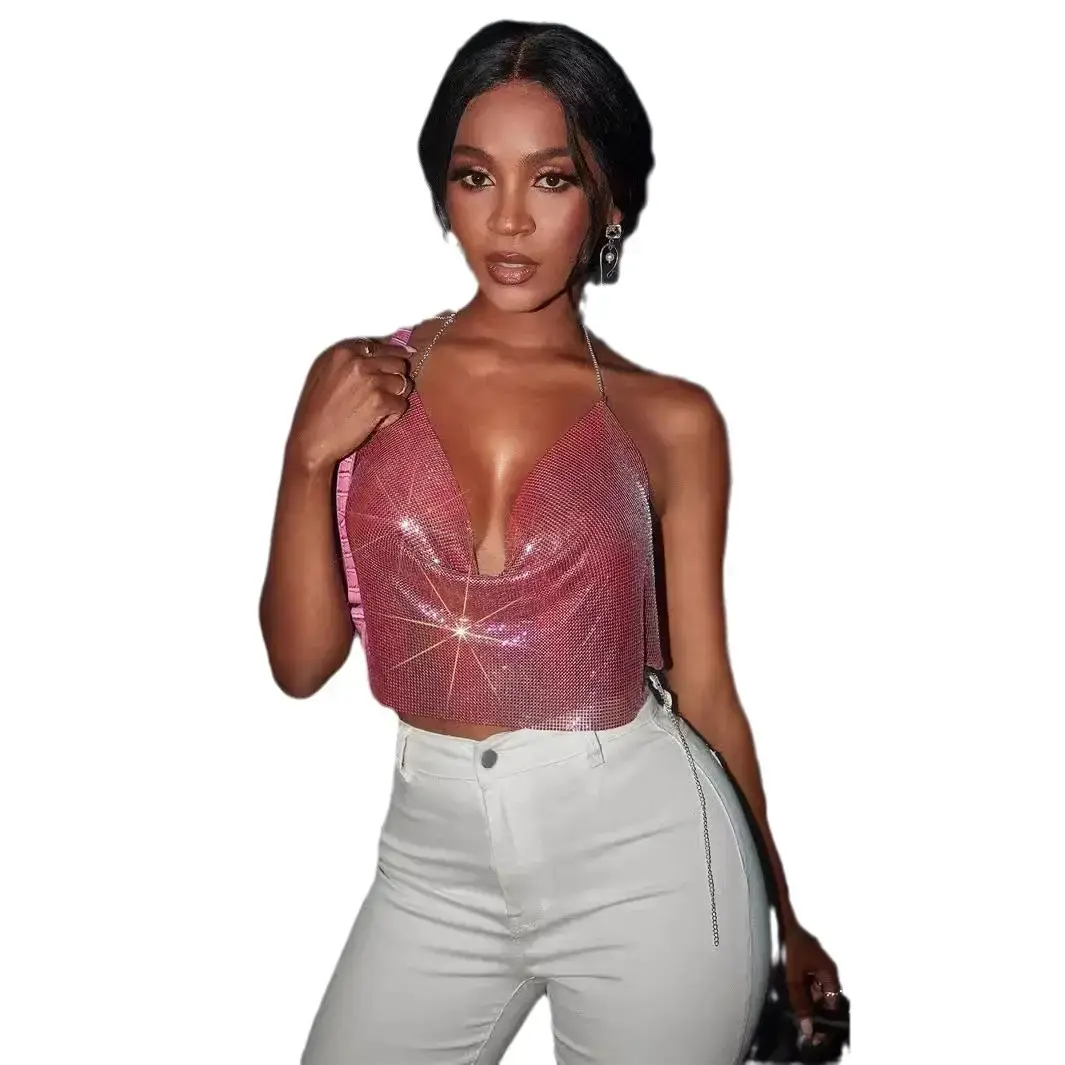 Aliexpress Hollow Metal Sequin Backless Camisole - Image 22