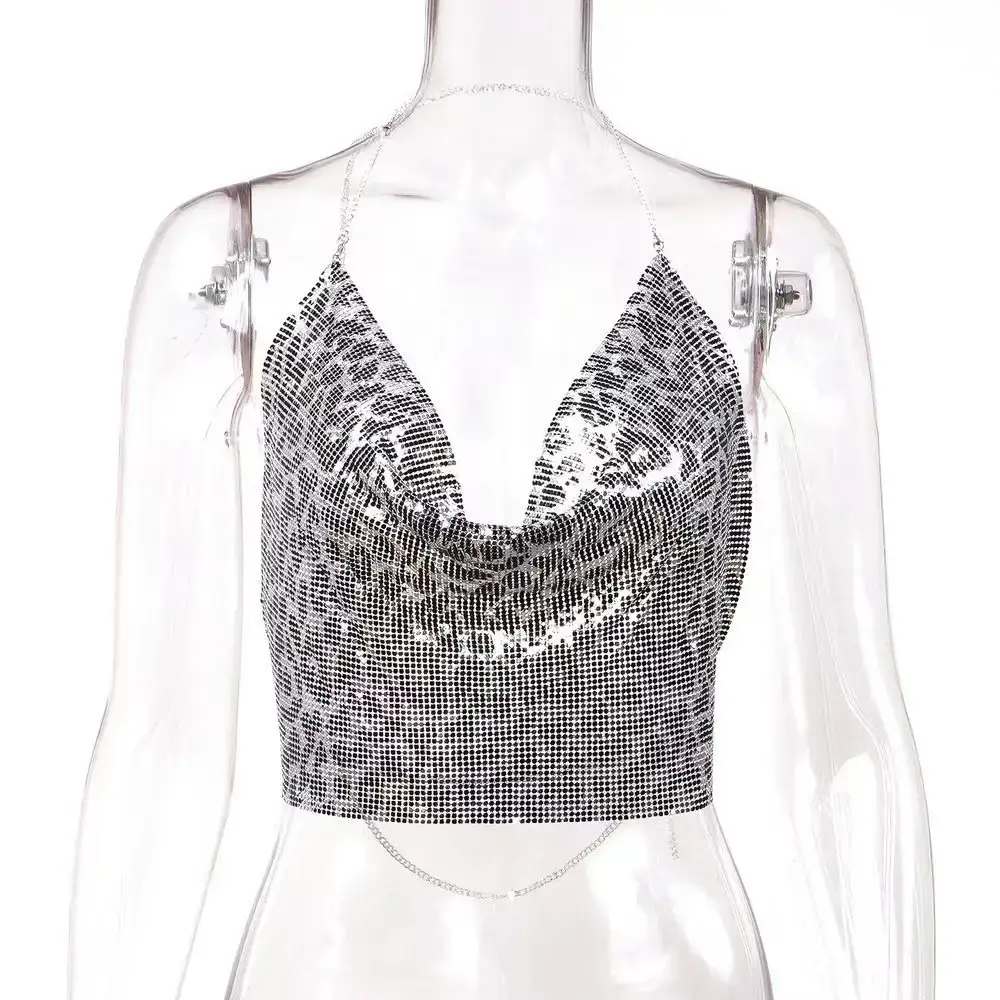 Aliexpress Hollow Metal Sequin Backless Camisole - Image 10