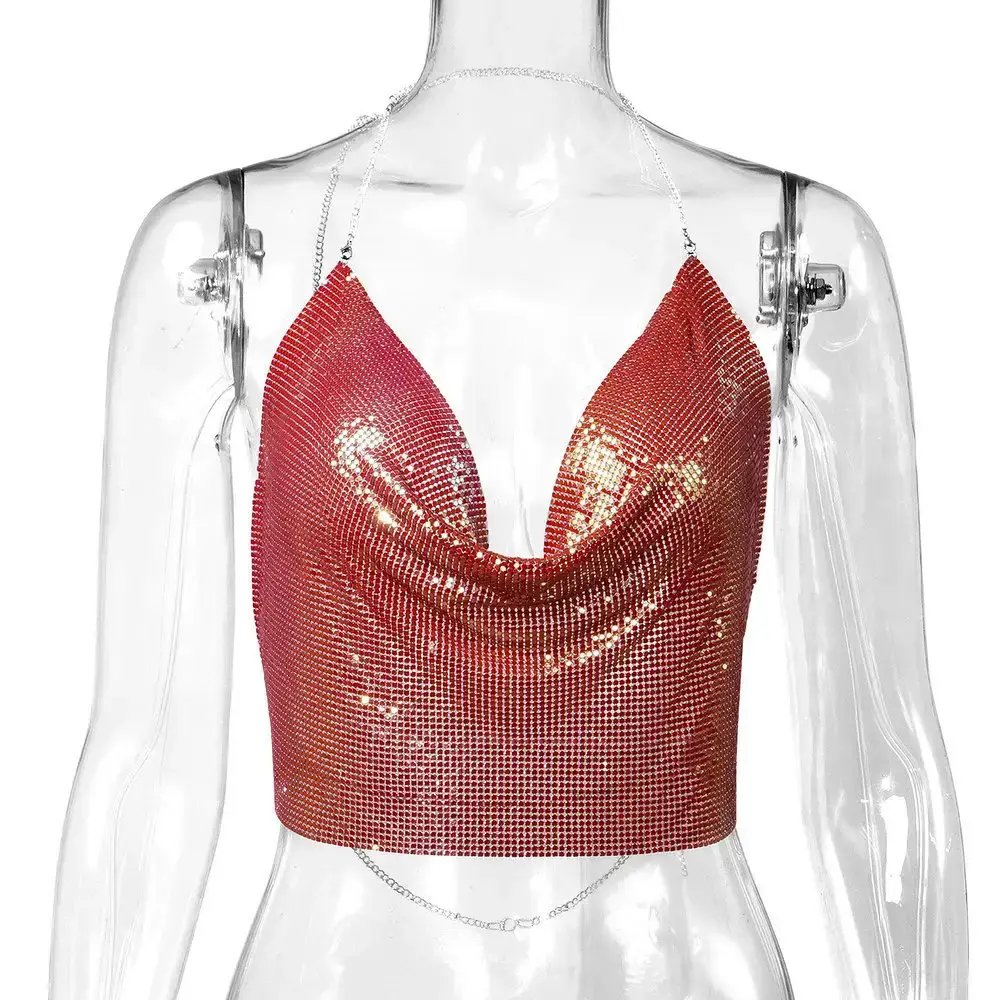 Aliexpress Hollow Metal Sequin Backless Camisole - Image 12