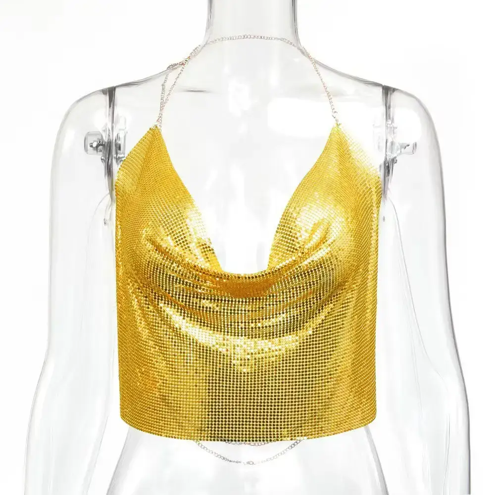 Aliexpress Hollow Metal Sequin Backless Camisole - Image 14