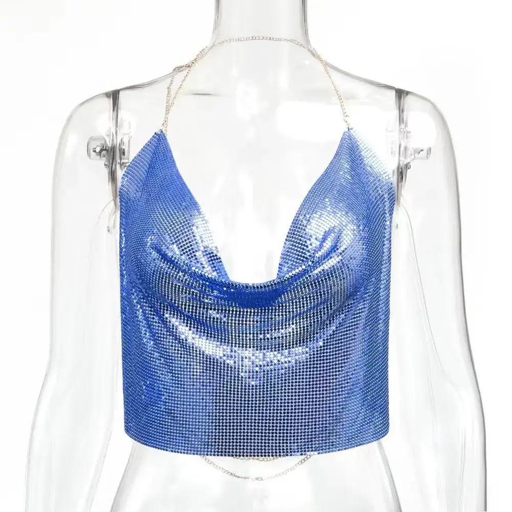 Aliexpress Hollow Metal Sequin Backless Camisole - Image 15