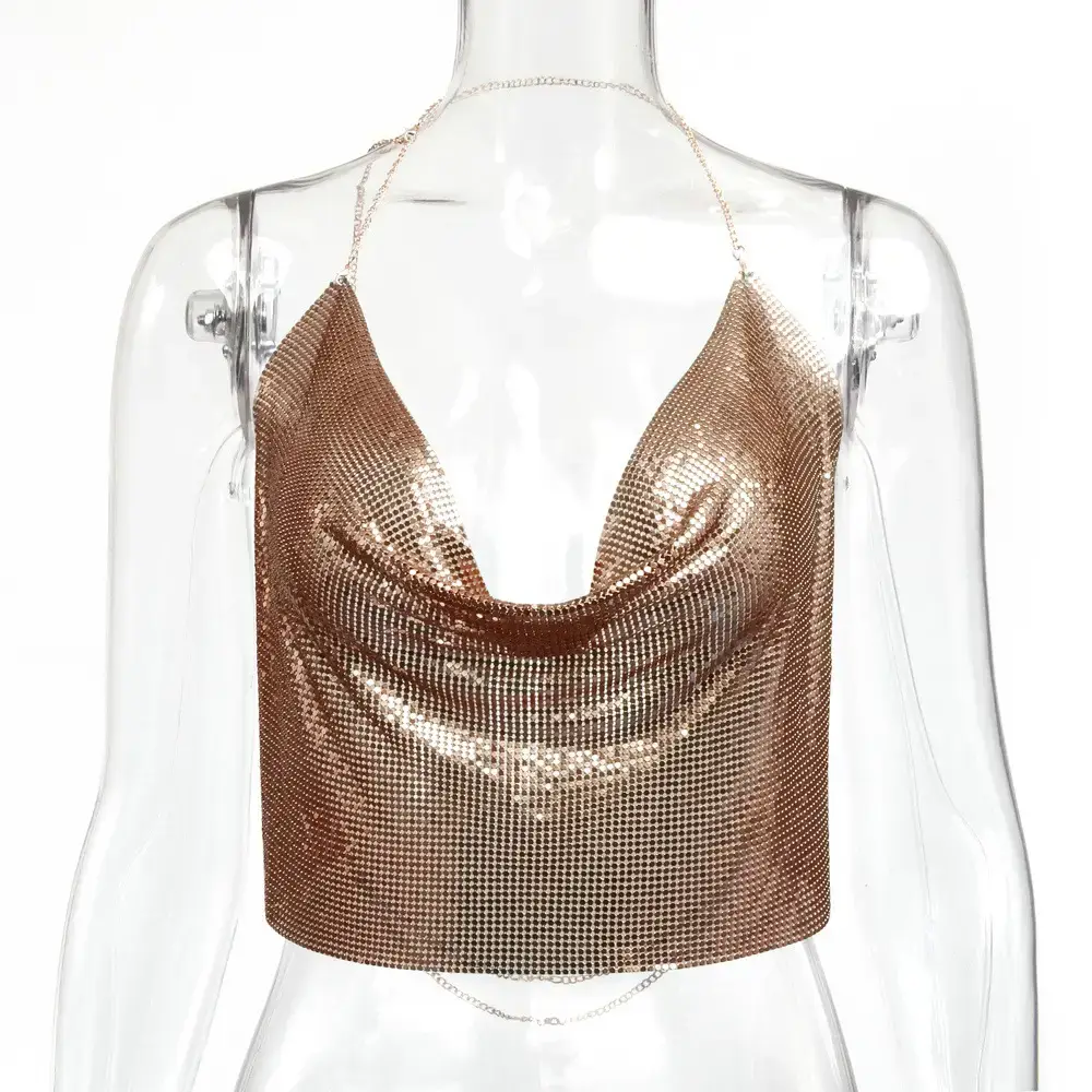 Aliexpress Hollow Metal Sequin Backless Camisole - Image 16