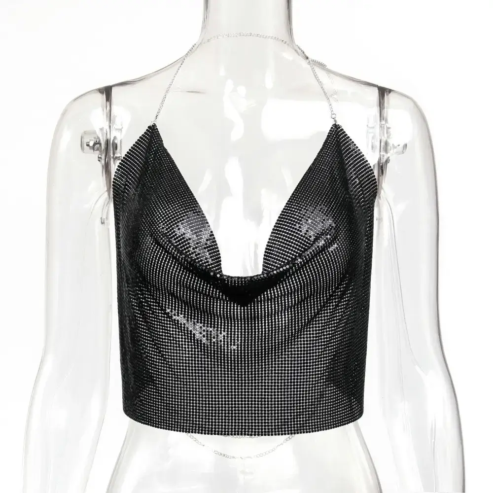 Aliexpress Hollow Metal Sequin Backless Camisole - Image 3