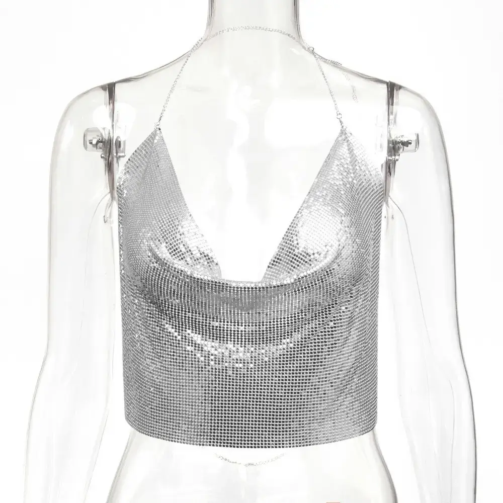Aliexpress Hollow Metal Sequin Backless Camisole - Image 5