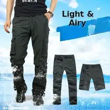 Men Navy Blue Capri Shorts with 3 Pocket Design — feature 7
