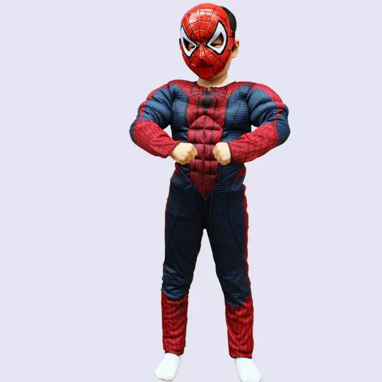 Kids Spider-Man Muscle Style One-Piece Bodysuit - Image 4